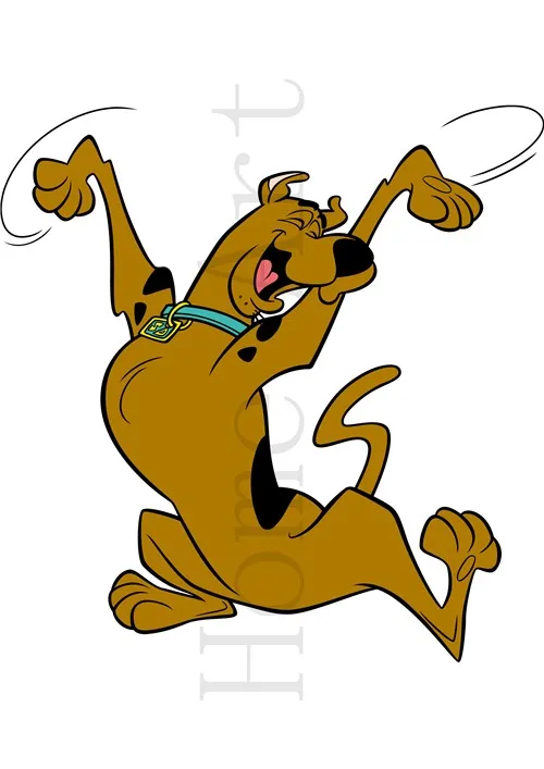 Красный Scooby doo плакат ясное изображение наклейки на стену украшение дома высокое качество печать белая бумага с покрытием домашний арт бренд - Цвет: Красный