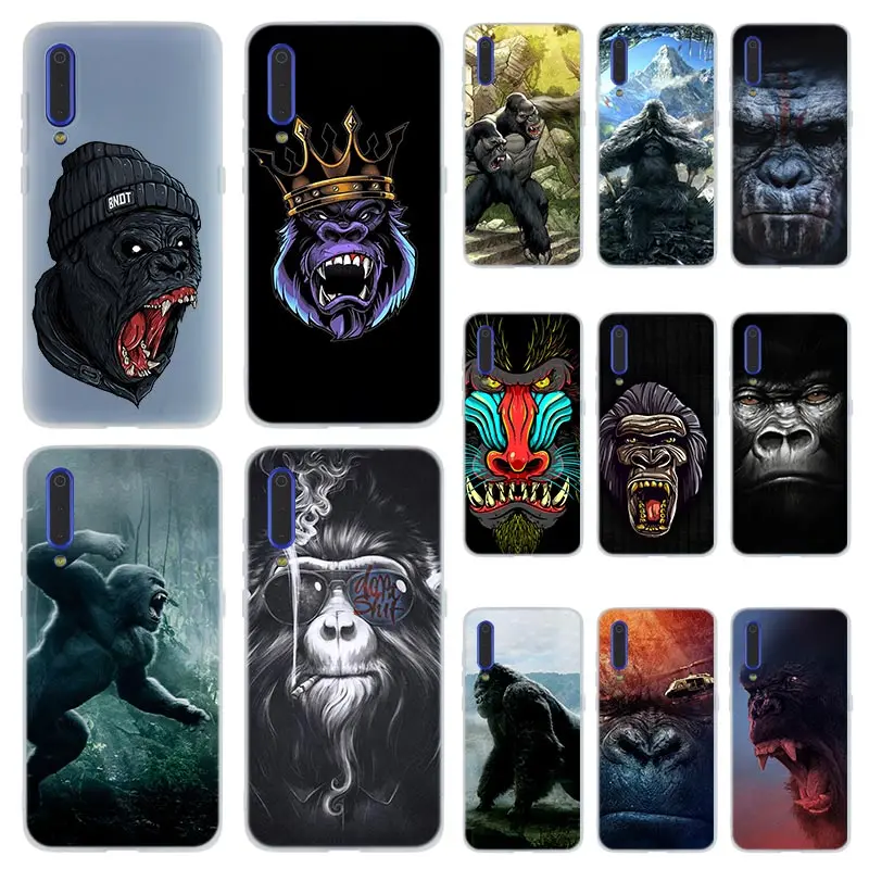 

MLLSE gorilla Phone Case for Xiaomi MI 9 8 A2 Lite SE A1 pocophone f1 6 6X 5X MAX 3 MIX 2S Cover Mi9 Mi8