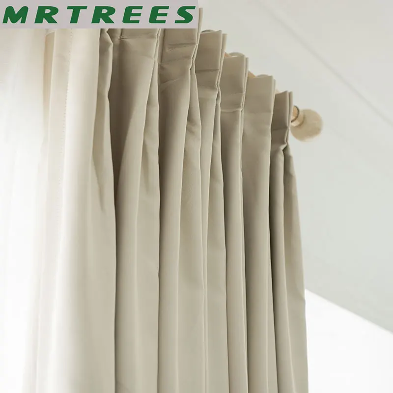 MRTREES затемненные занавески s для гостиной оконные готовые спальни кухни римские