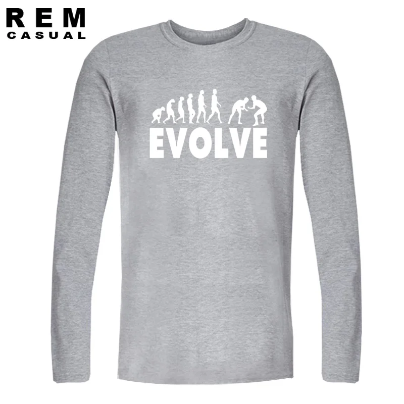 جديد تماما جودة المدرسة تتطور المصارعة تطور مضحك تي شيرت س الرقبة طويلة الأكمام القطن القمصان جديد تماما جودة المدرسة تتطور المصارعة تطور مضحك تي شيرت س الرقبة طويلة الأكمام القطن القمصان