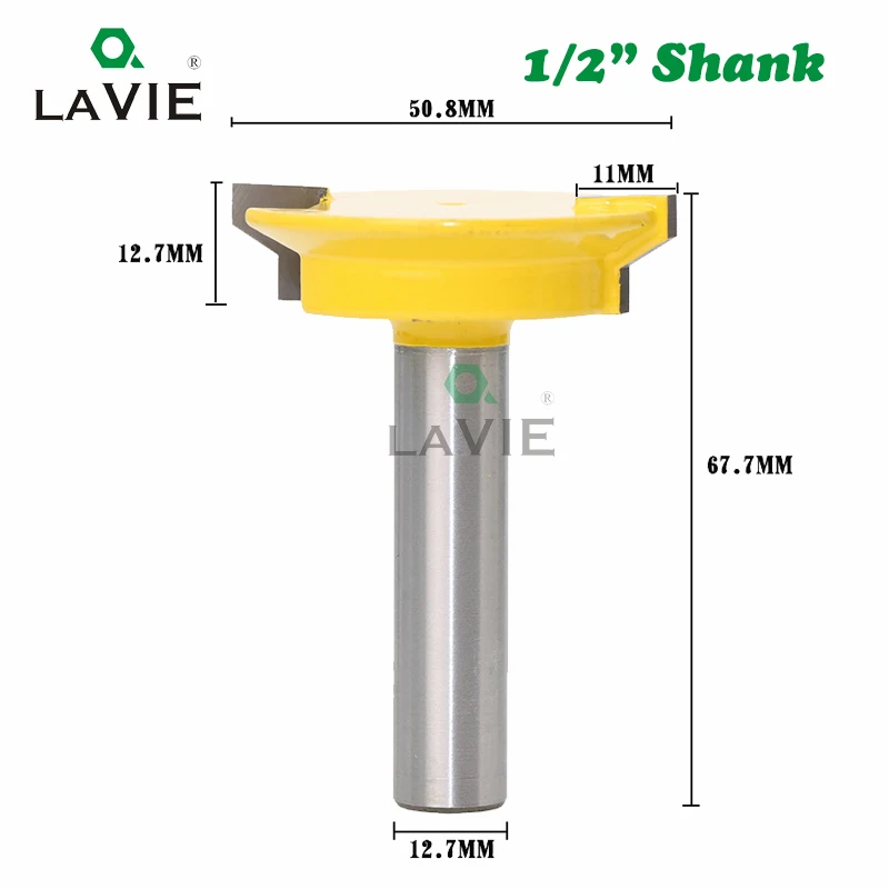 LAVIE, 12 мм, 1/2, фреза с прямым ящиком, для литья, с фиксатором ящика, для ножей, вилка для дерева, фреза для двери, деревообрабатывающий инструмент MC03005