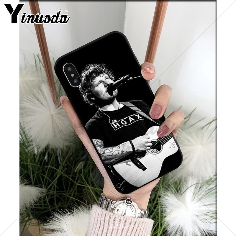 Yinuoda поп-певец звезда Ed Sheeran силиконовый мягкий ТПУ чехол для телефона для iPhone 6S 6plus 7plus 8 8Plus X Xs MAX 5 5S XR - Цвет: A3