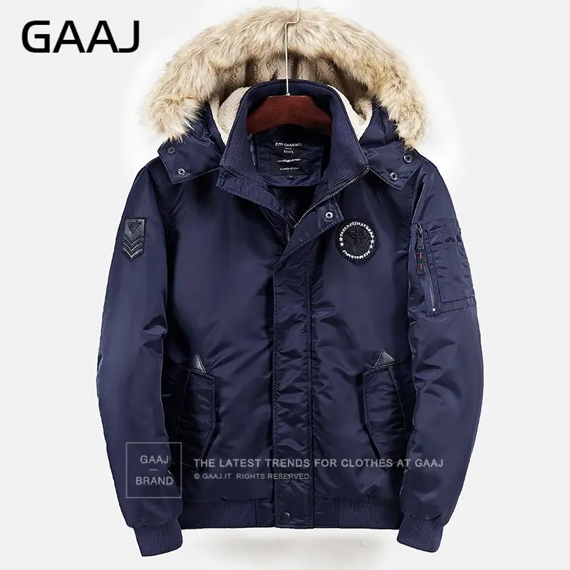 HISTREX военная зимняя куртка длинная мужская с капюшоном толстые парки теплые зимние армии пилот карман ветрозащитная куртка ветровка# GA1J6 - Цвет: Navy