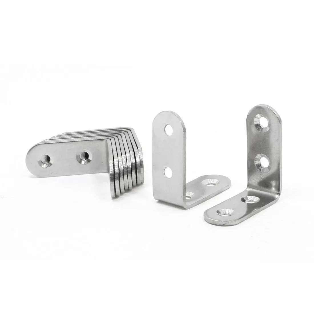 

40mm x 40mm x 17mm Stainless Steel 90 Degree Angle Bracket 10 Pcs