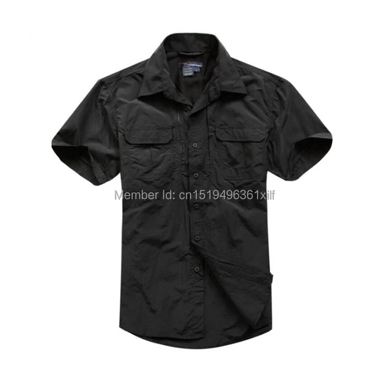 

Men Tactical Style Summer Shirt Quick-drying Breathable Hunting Military Short Sleeve Shirts High Quality SWAT Police Shirt