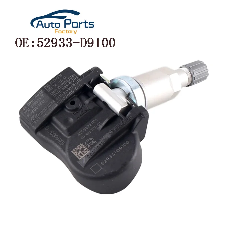 TPMS Датчик давления в шинах для Kia Cadenza k7 17-18 Sportage/NIRO 17-19 SORENTO 18-19 52933-D9100 52933D9100 433 МГц