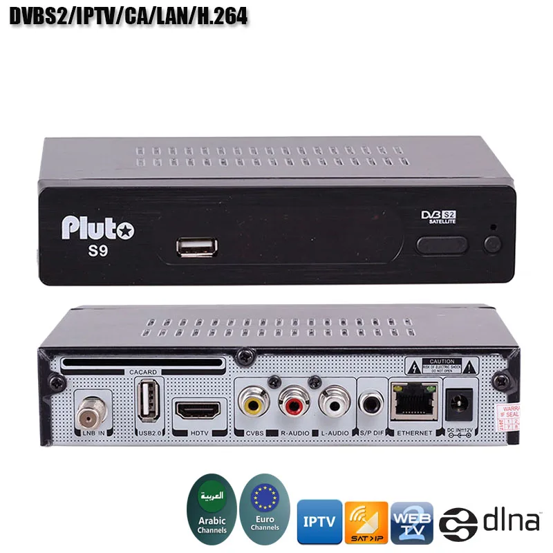 

S9 Satellite Receiver Arabic IPTV Europe IPTV DVBS2 PowerVu Function CA/LAN Function Satellite TV Receiver