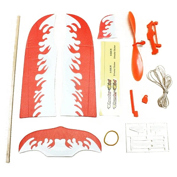 

MACH DIY Kids Early Education Toy Rubber Band Powered Glider Plane Assemble Aircraft
