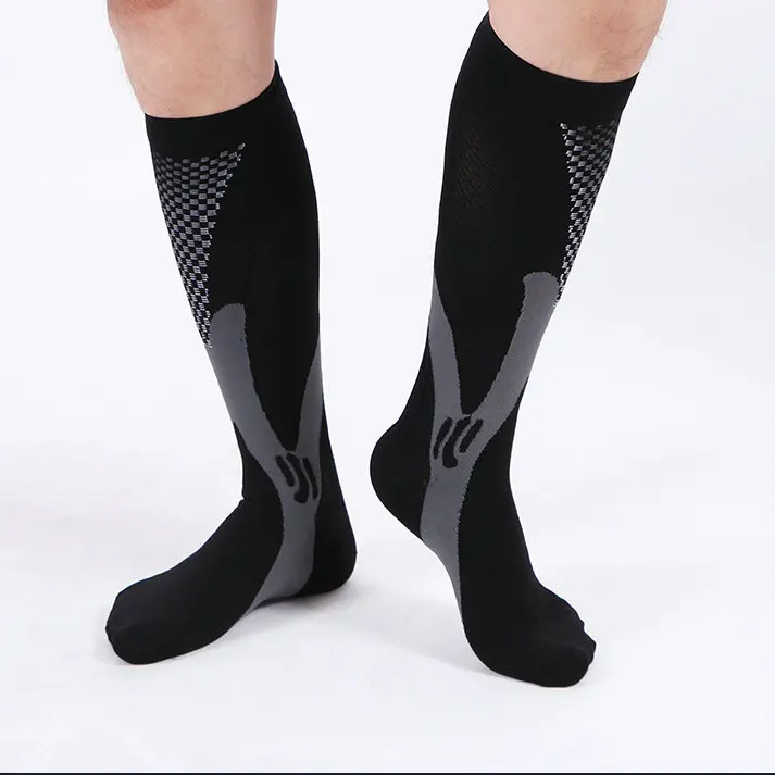 New Men Professional Compression Socks Breathable Travel Activities Fit for Nurses Shin Splints Flight Women Compression Socks