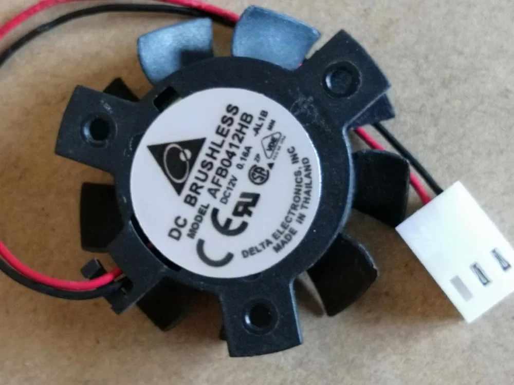 

12v 0.16A 0PGH1 Vostro360 2320 AFB0412HB = ASB0412VHA Radiator fan 36mm diameter