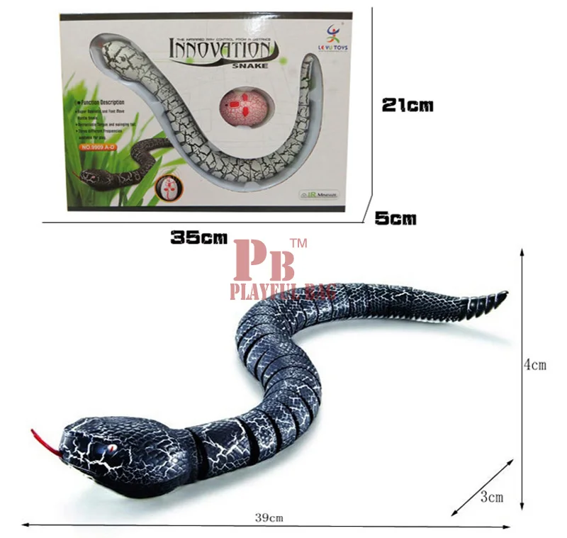 Интересный дистанционного Гремучая змея супер моделирования Животного Играть Хэллоуин для взрослых игрушка Подарочный набор - Цвет: black
