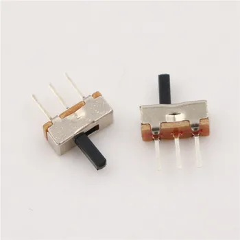 

50 Pcs/Lot SS12D00G3 2 Position SPDT 1P2T 3 Pin PCB Panel Mini Vertical Slide Switch