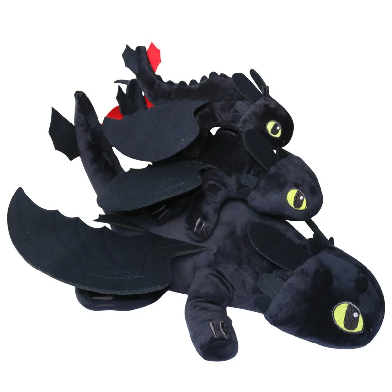 25-58 см 4 размера NIGHT FURY плюшевый игрушка Как приручить дракона 2 беззубый Дракон мягкие куклы Детский подарок