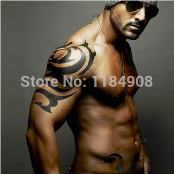 

Temporary tattoos large hot sale dragon arm fake transfer tattoo stickers hot sexy men women spray waterproof designs