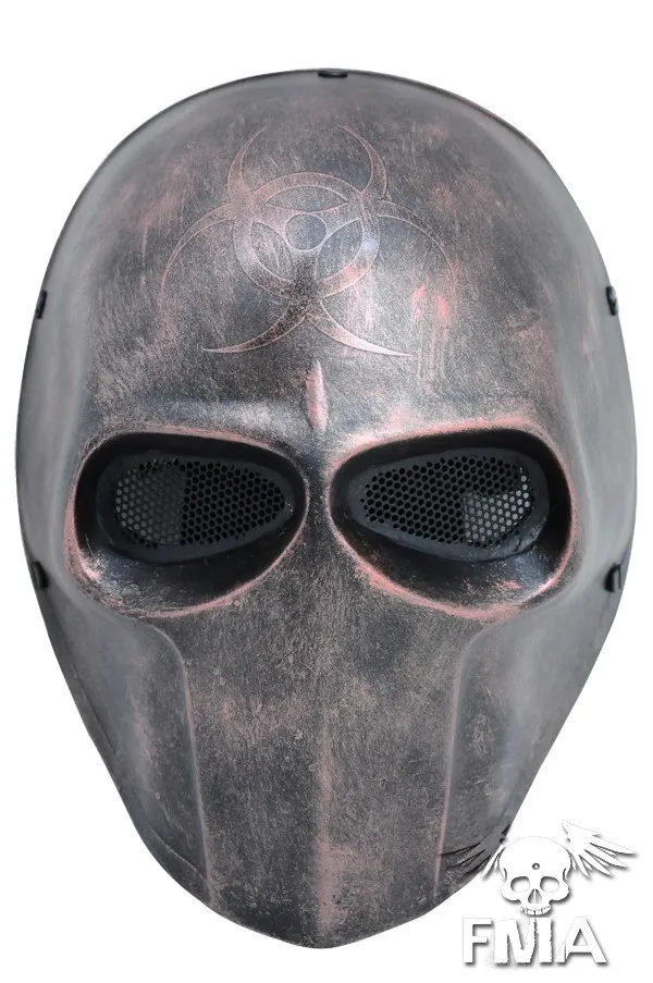 Армия из двух маска партии стекловолокна Airsoft Пейнтбол шлем (Медь) Танцы маска