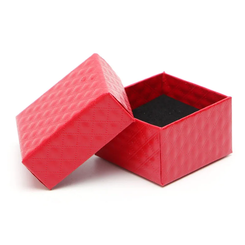 Jewelry Carring Cases Jewelry Organizer Paper Cardboard Jewelry Ring Necklace Earring Display Case Storage Box   