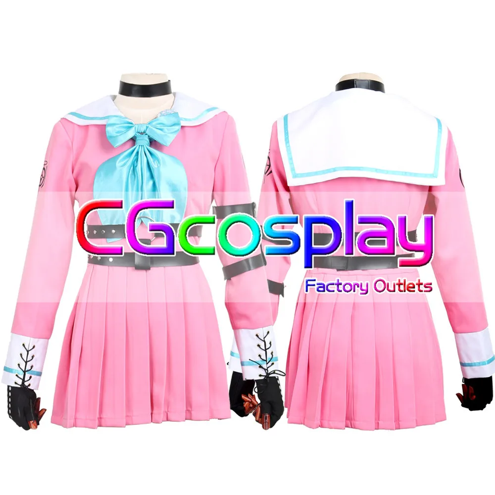CGCOS Danganronpa V3: убийство Harmony ирума Miu форма аниме игры Косплэй костюм Хэллоуин