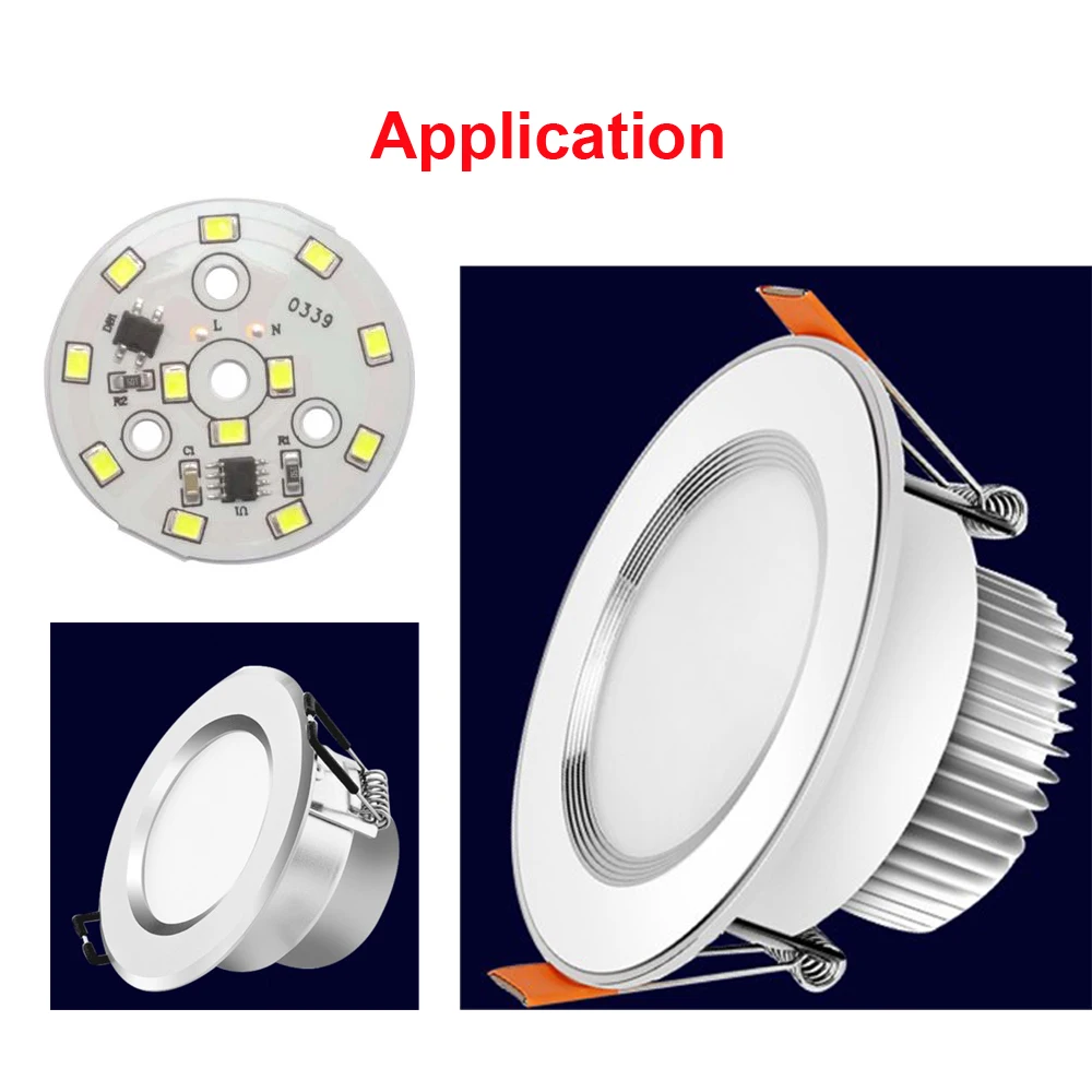 3W 6000K fría//cálida 3000K Blanco 2835 SMD LED Luz Lámpara Bombilla 32mm PCB de aluminio