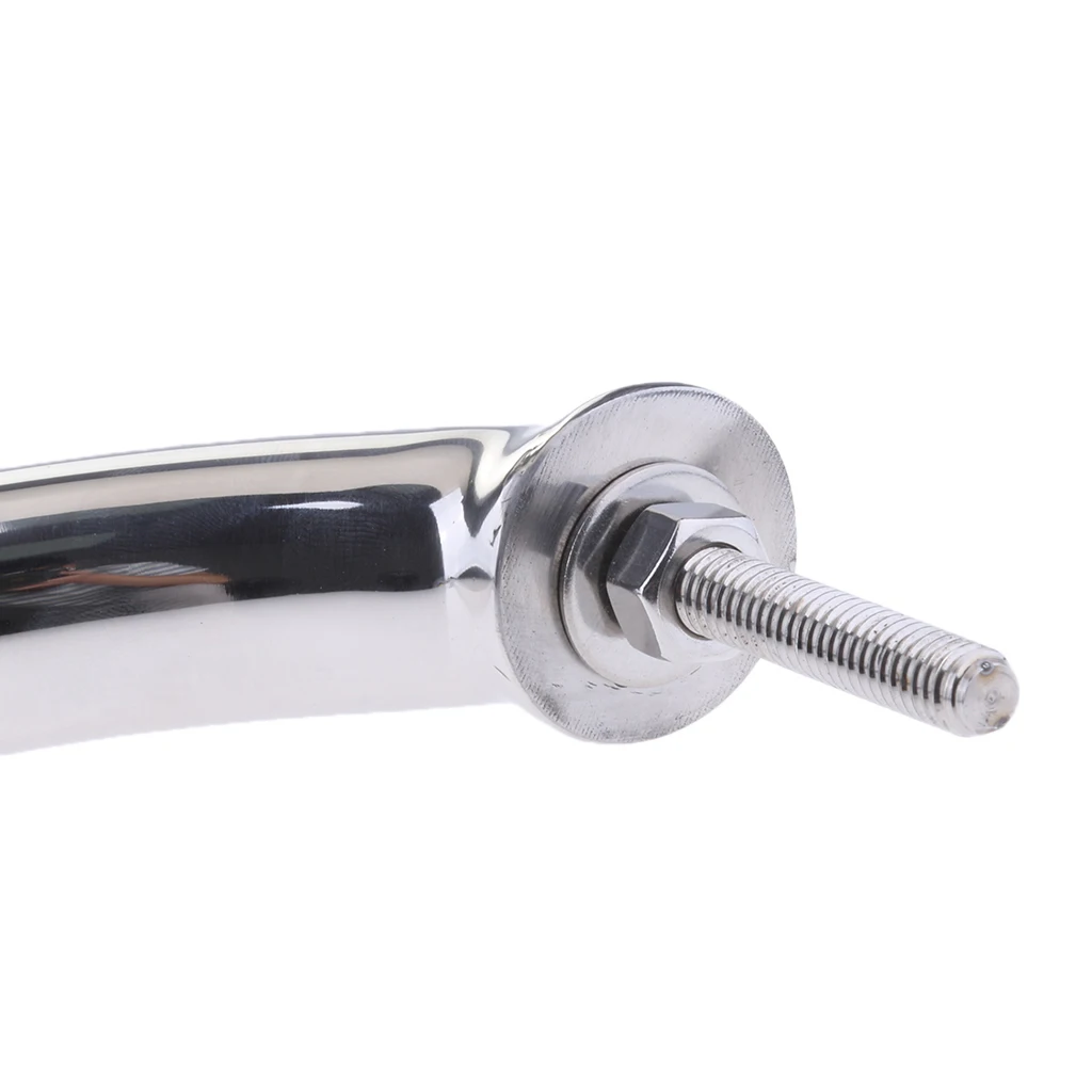 1 Pcs Polished Boat Handrail Stainless Steel Yacht Marine Hatch Grab Handle Door Handrail Boat Accessory Corrosion Resistance