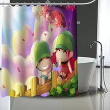 Hot Tùy Chỉnh Pháo Binh Rèm Cửa Polyester Phòng Tắm Không Thấm Nước Rèm Tắm Với Móc Nhựa Kích Thước Hơn(China)