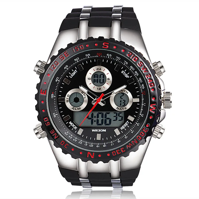 Prix pour Relogios masculinos 2015 Hommes Sport Montre Top Marque montre homme Luxe Led Numérique Analogique Quartz Militaire Montres Hommes Montre-Bracelet Prix pour Relogios masculinos 2015 Hommes Sport Montre Top Marque montre homme Luxe Led Numérique Analogique Quartz Militaire Montres Hommes Montre-Bracelet