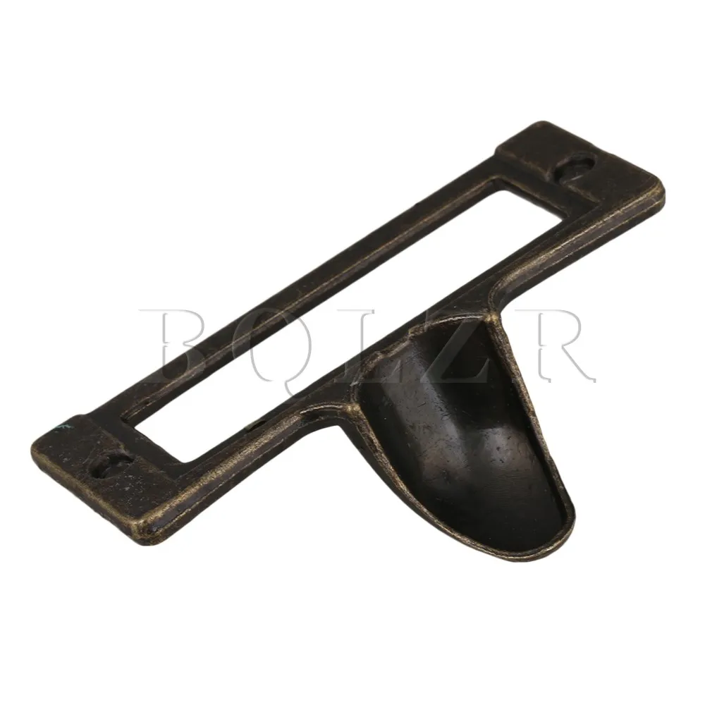 100pcs BQLZR Antique Bronze Cabinet Drawer Case Box Label Pull Handle Zinc Alloy 100pcs BQLZR Antique Bronze Cabinet Drawer Case Box Label Pull Handle Zinc Alloy