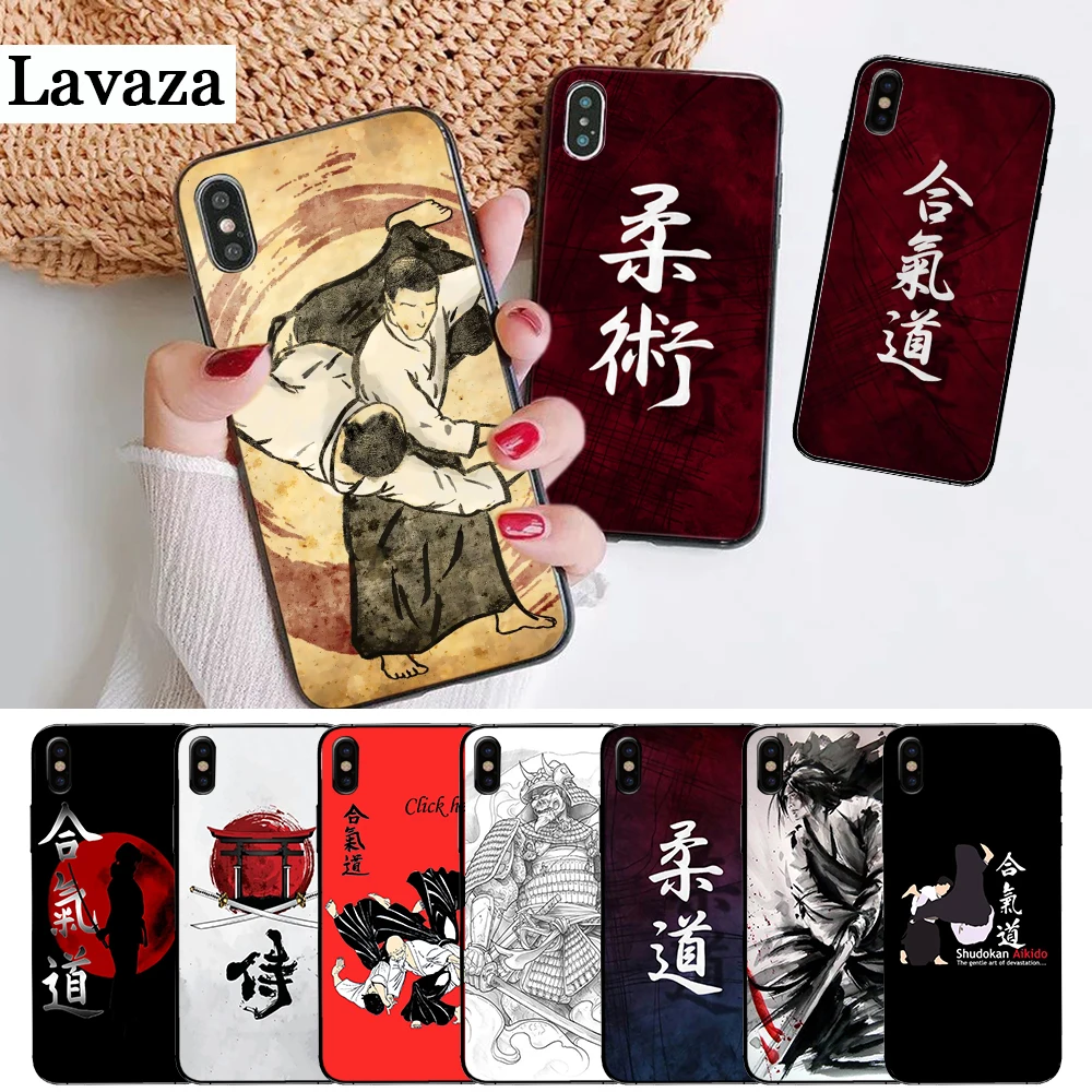 

Lavaza Japan aikido Judo Silicone Case for iPhone 5 5S 6 6S Plus 7 8 X XS Max XR