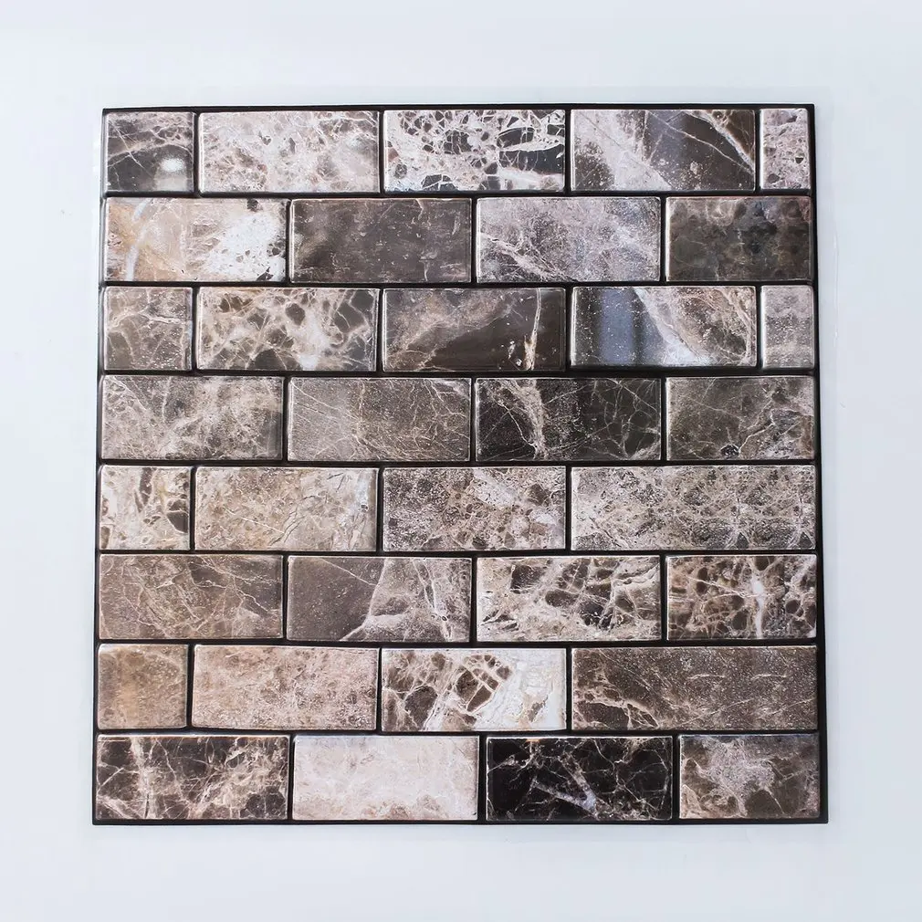 Modern 3D Style Tiles Waterproof Self-adhesive Stickers Home Bathroom Kitchen Wall Stickers Decoration Modern 3D Style Tiles Waterproof Self-adhesive Stickers Home Bathroom Kitchen Wall Stickers Decoration