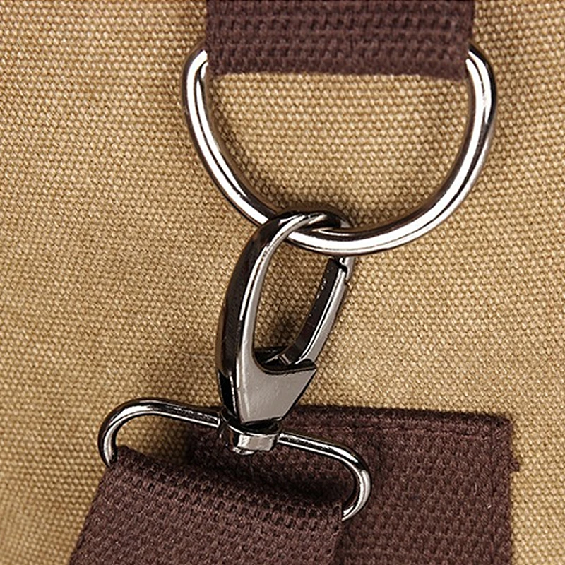 Men's Fashion Backpack Large Capacity Canvas Pack Bucket Shoulder Bag Man Travel Mountaineering Backpacks Multi Function Bags