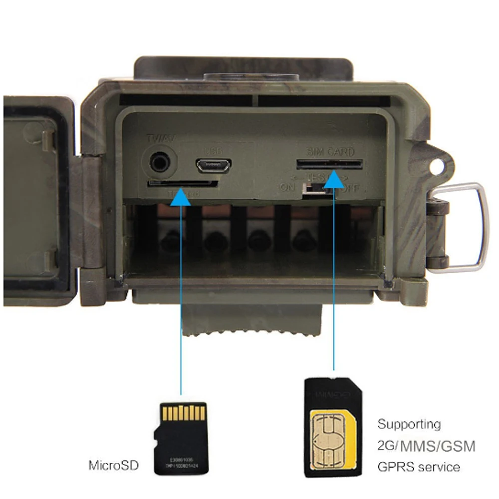 2G 12MP фото ловушки электронная почта MMS GSM 1080P ночное видение охотничья ловушка HC300M