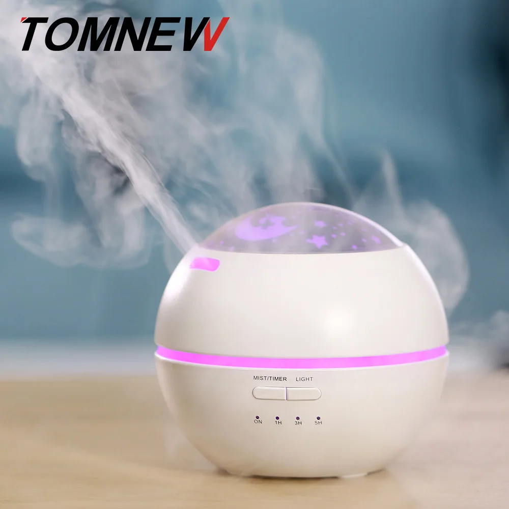 

TOMNEW 150ml Aroma Diffuser Humidifier Ultrasonic Aromatherapy Essential Oil Diffuser with Flower for Office Home Bedroom Kids