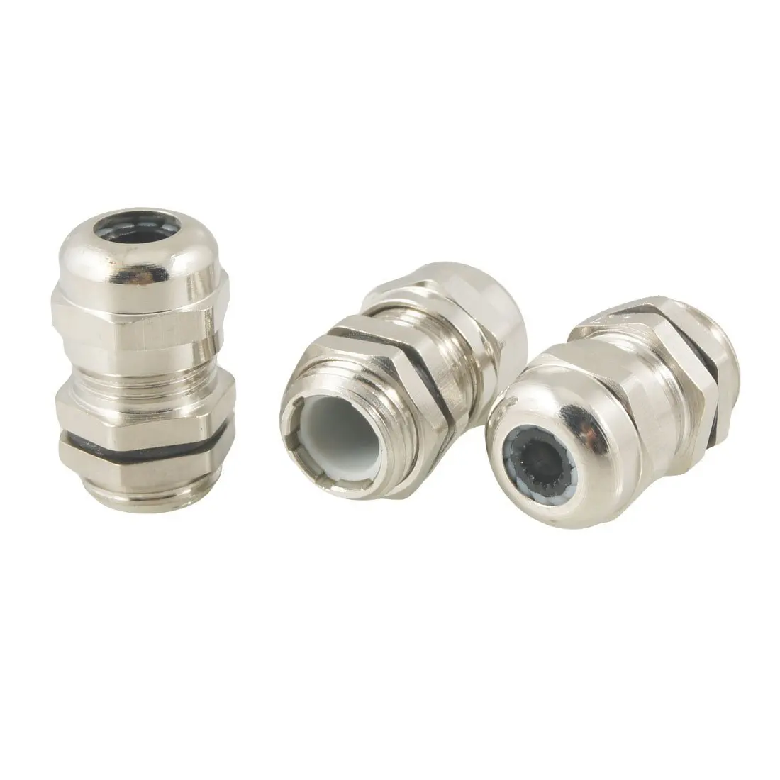 

Promotion! 3 Pcs Stainless Steel PG7 3.0-6.5mm Waterproof Connector Cable Gland