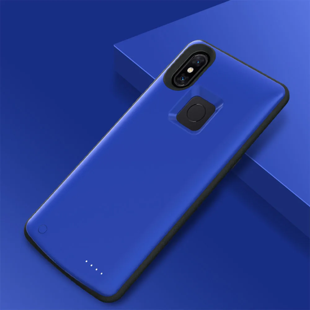 Jinxingcheng новая силиконовая рамка Батарея Зарядное устройство чехол для Xiaomi mi x3 6500 мА/ч, задняя клипса быстрого Зарядное устройство для Xiaomi mi x3 крышка - Цвет: Темно-синий