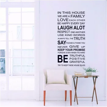 

Letter Memo Wall Sticker TV Background Decoration DIY Wall Poster Home Decor Bedroom For Children Wallstick Pail Packing