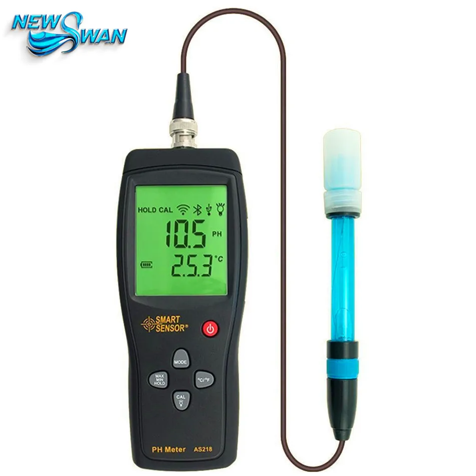 

Smart Sensor PH Meter the Soil ph Meter PH tester AS218 0.00~14.00pH Moisture Measuring instrument Water PH Acidity Meter