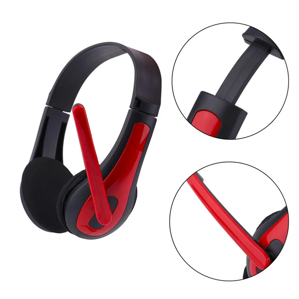 

3.5MM Wired Headphones Stereo Playing Gaming With Microphone For Computer Laptop PC Game Headphone Headset Headband With MIC