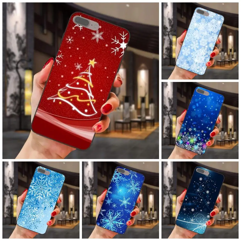 

Christmas Snowflake Deer New Year Case For Huawei Honor 5A 6A 6C 7A 7C 7X 8A 8C 8X 9 10 P8 P9 P10 P20 P30 Mini Lite Plus