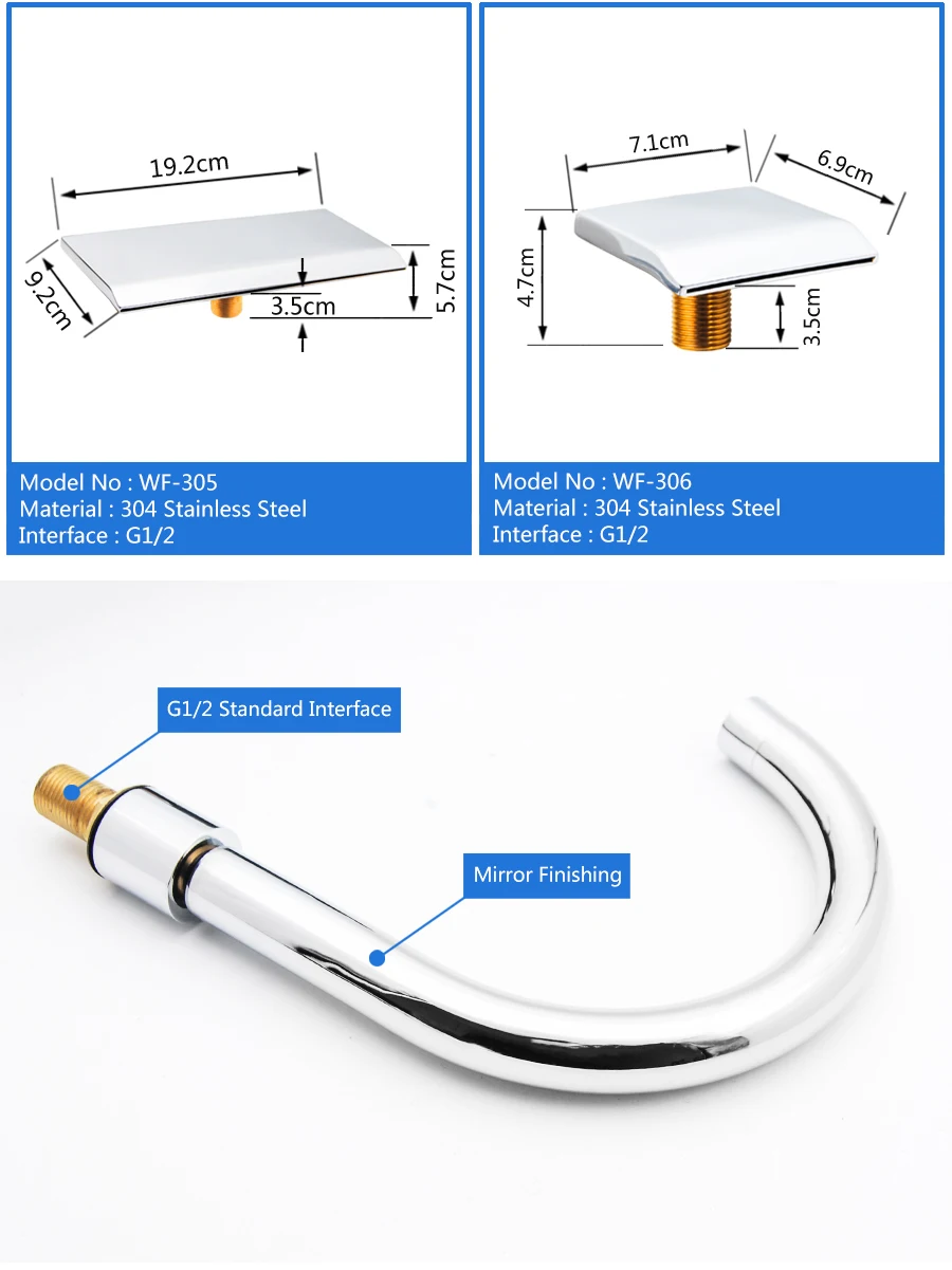 Vagsure водопад на входе, кран для холодной и горячей воды, латунный переключатель, регулирующий клапан для ванны, Набор смесителя для душа, смеситель для ванны