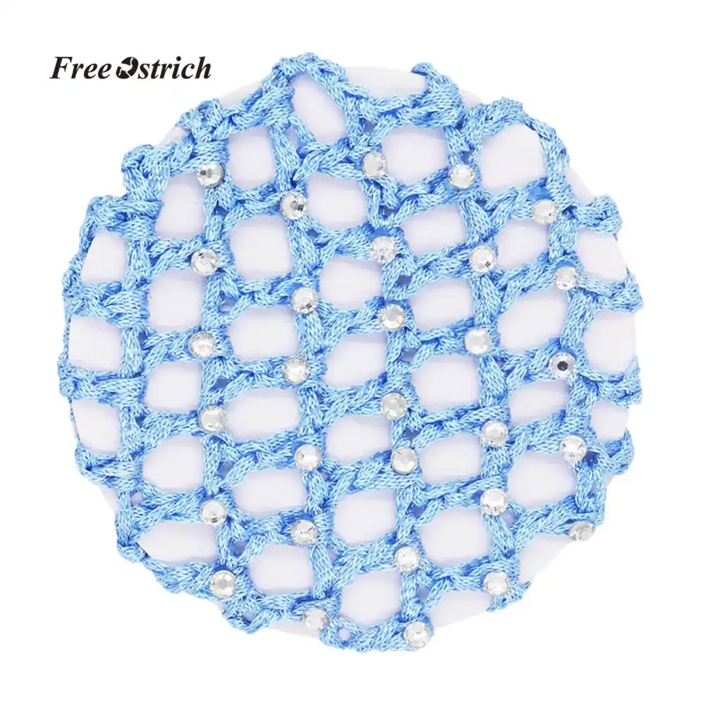 Free Ostrich Clothes Hair Net Women Hair Bun Cover Snood