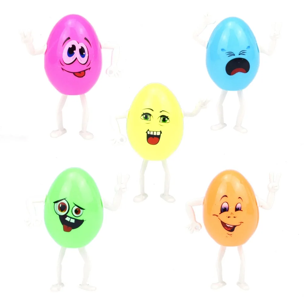 

100pcs novelty interesting multiple expressions assembling eggs toys twisted eggs assembling small toys
