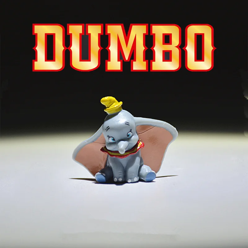 

60piece/lot 2.5cm very small dumbo Figures Dumbo Elephant Small PVC Action Figure Model Toy Cake Decorations DIY Materials