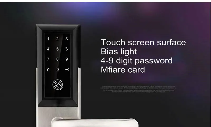 2018 смартфон Bluetooth дверной замок приложение комбинация, код сенсорный экран клавиатура пароль умный электронный дверной замок lk8810AP1