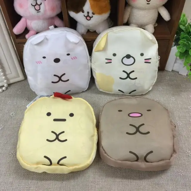 

1pc sumikko gurashi bag Big capacity Corner Bio Cartoon Doll for Kids fold Recycle Bags shopper outdoor tote handbag unisex gift