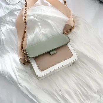 

Favocent New 2019 PU Women Fashion Cross-body Bag Chain Female Shoulder Bag Small Flap Cover Messenger Bag bolsas feminina