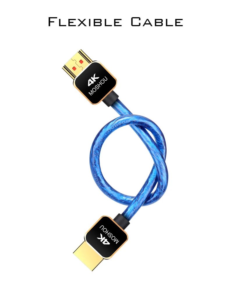 Профессиональный в энтузиасте HDMI 2,0 кабель 4K@ 60Hz MOSHOU HDMI 2,0 кабель 18Gbs высокое качество посеребренный сердечник 2 м 5 м HDMI 2.0a