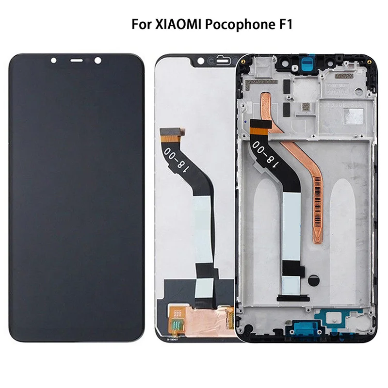 ЖК дисплей и дигитайзер сенсорного экрана для Xiaomi poco F1 6 18 дюйма с рамкой xiaomi mi