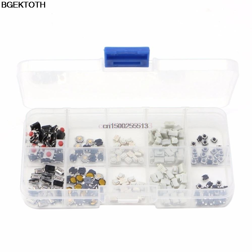 250Pcs Tactile Button Switch 10 Models Micro Switches Remote Control | Обустройство дома