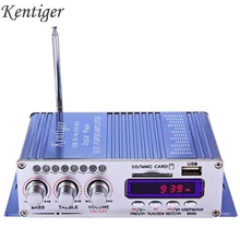 Kentiger hy502 amplificador estéreo do carro de áudio 12v mini 2ch super bass jogador música digital amplificador potência suporte usb mp3 fm hi-fi