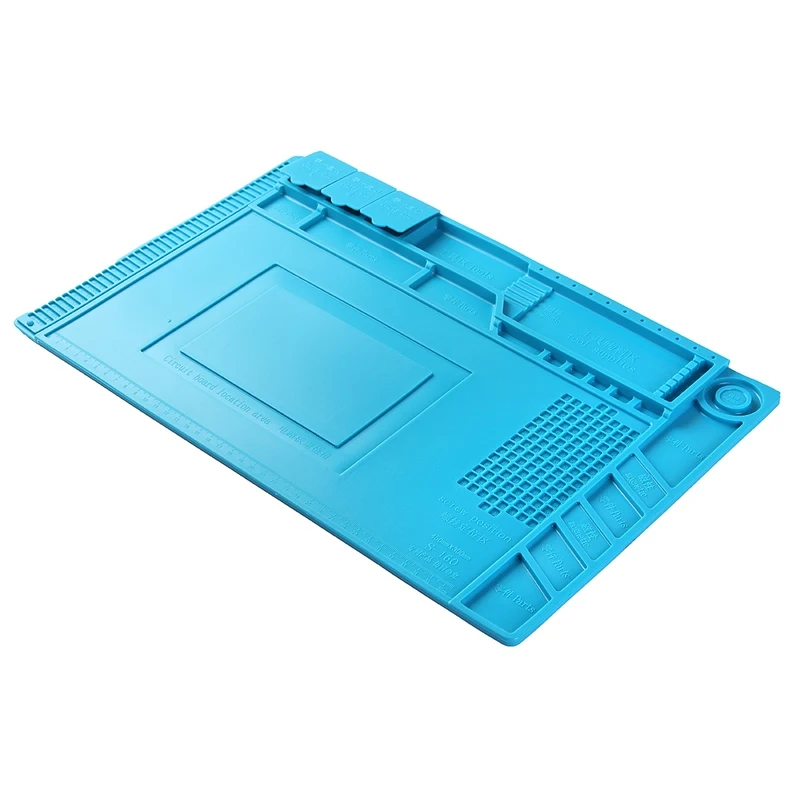 

Silicone Mat Desk Mat With Magnetic Section Repairing Heat Insulation Pad For BGA Soldering Repair Station Maintenance Platform
