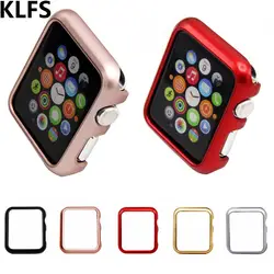 KLFS чехол для Apple Watch Band 42 мм 38 мм iWatch 3 2 1 Рамка PC защитный бампер, чехол Золотая защитная оболочка